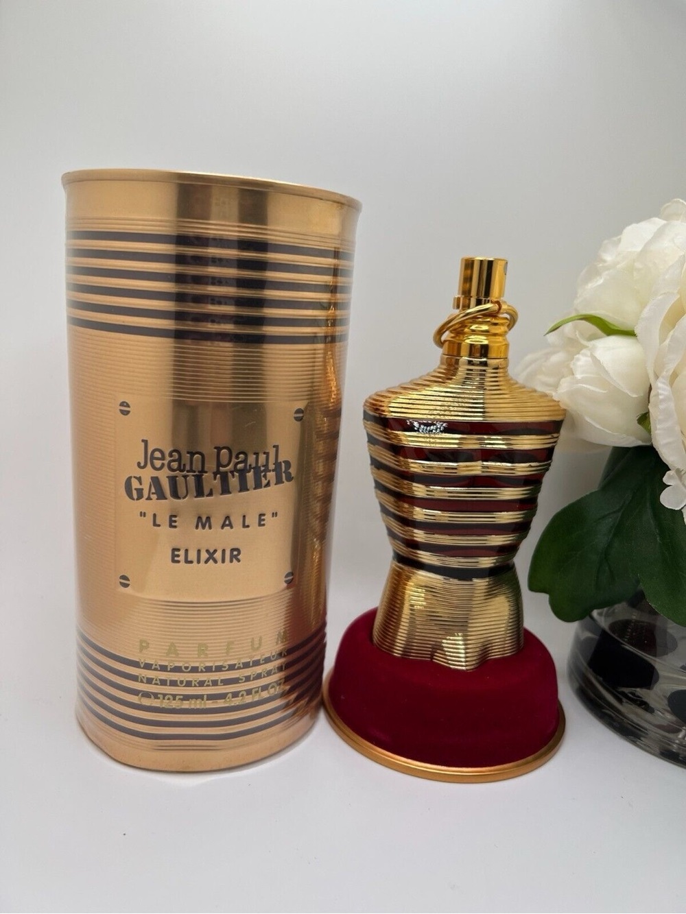 Jean Paul Gaultier Gold and Red Torso Decorative Bottle